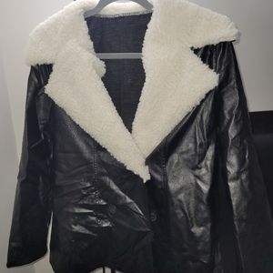 Leather coat